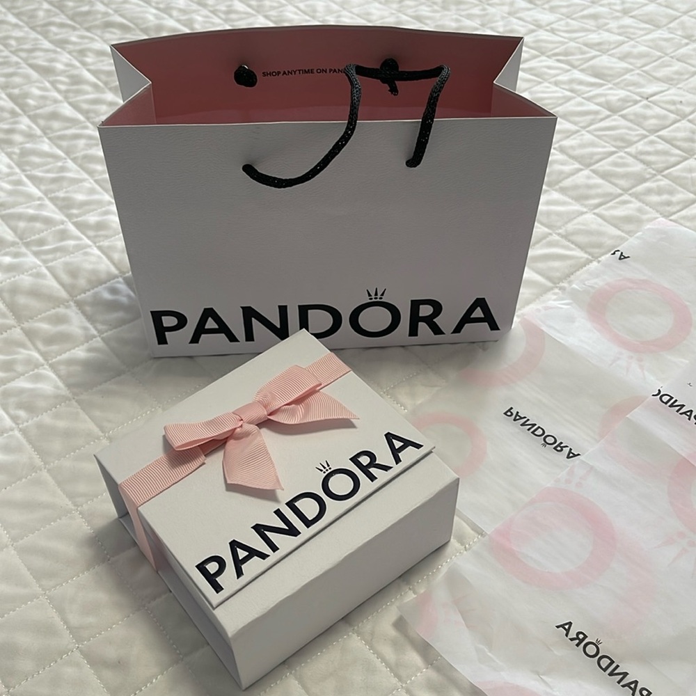 PANDORA gift box authentic box genuine brand elegant white extra large box 5 pcs